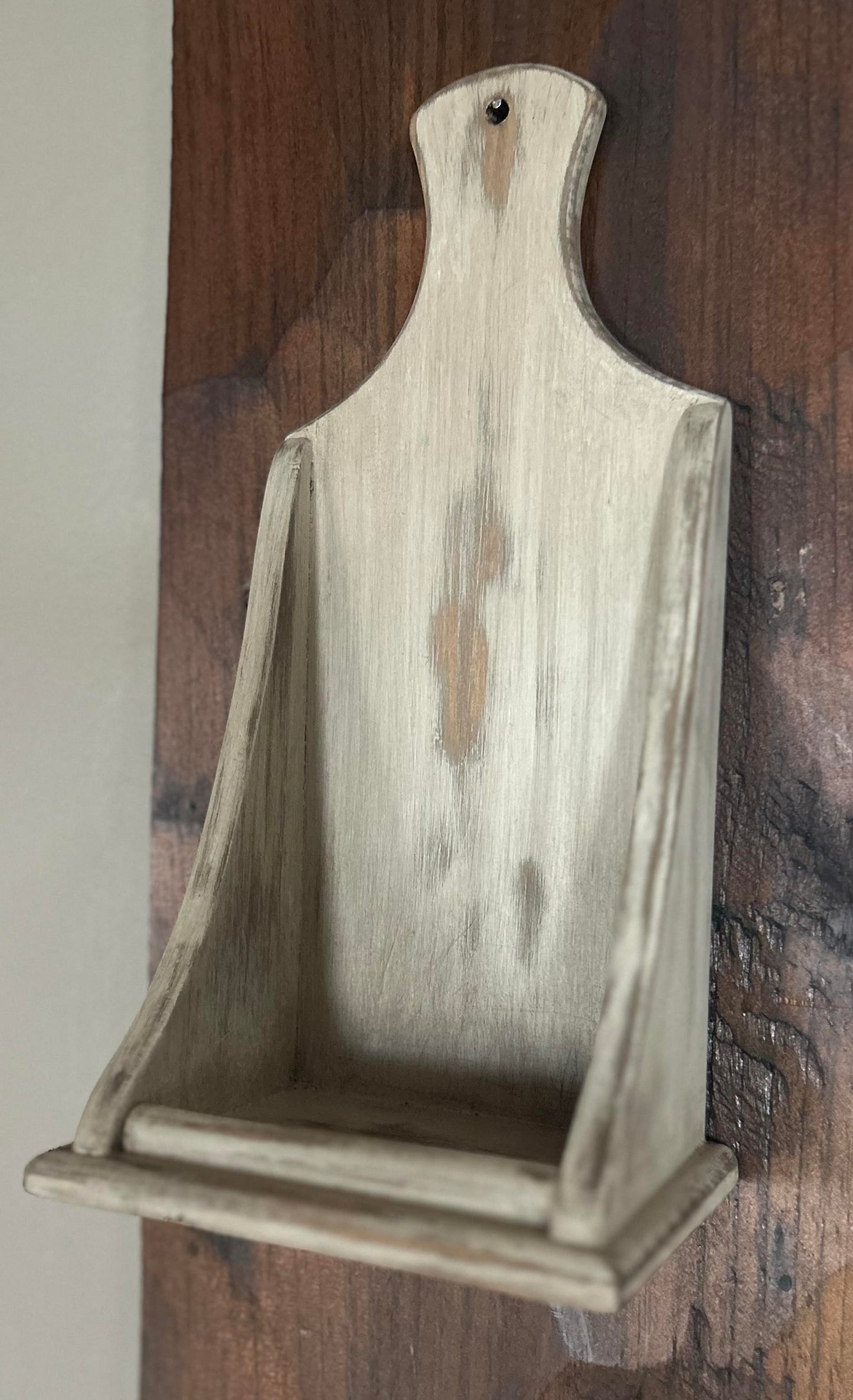 Early New England Inspired Colonial Wall Primitive Sconce Shelf